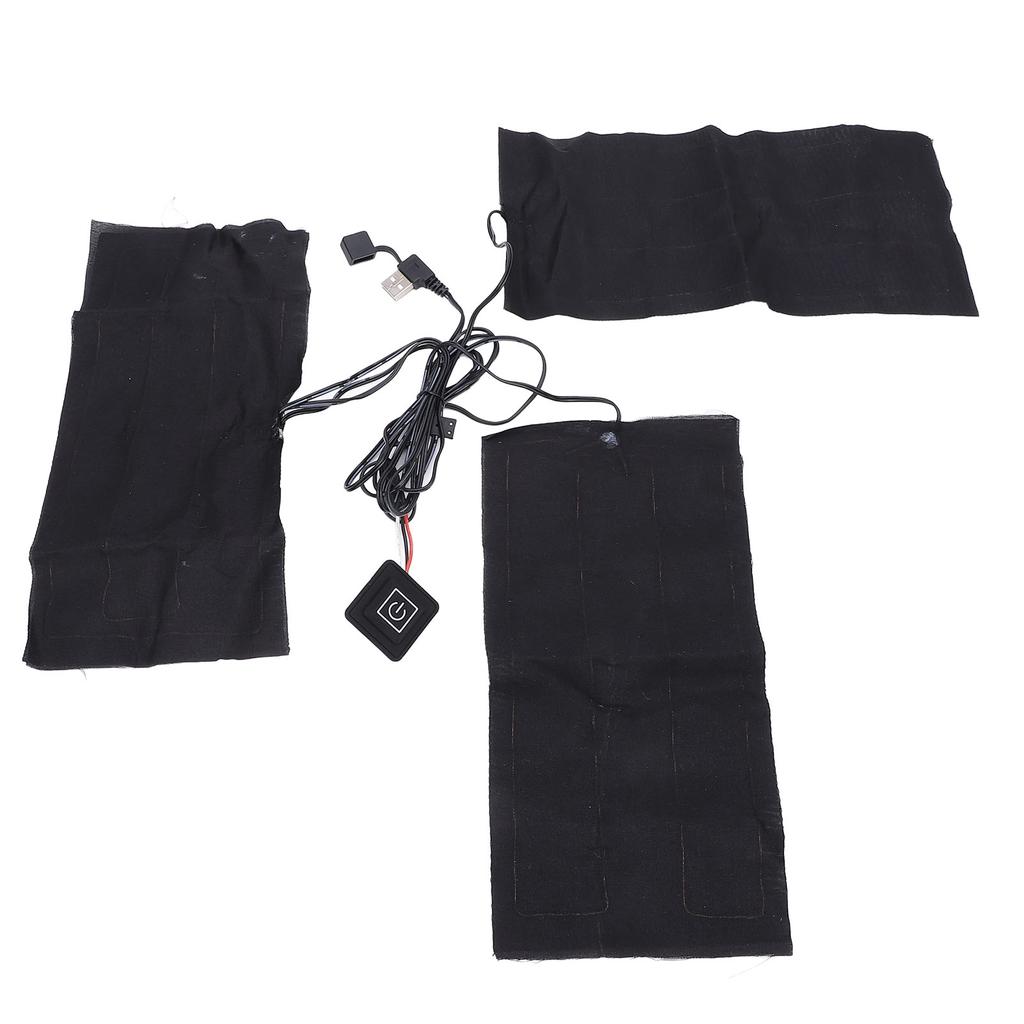 Электрическая USB грелка 5В 2А Легкие нагревательные таблетки для одежды Регулируемая температура Подогреватель для живота коленей