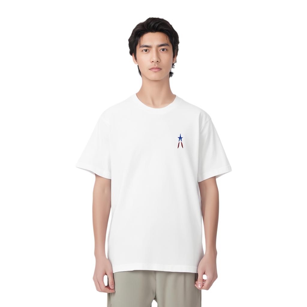 Uniqlo Унисекс футболка с коротким рукавом и круглым вырезом с принтом-буквой 458598-00