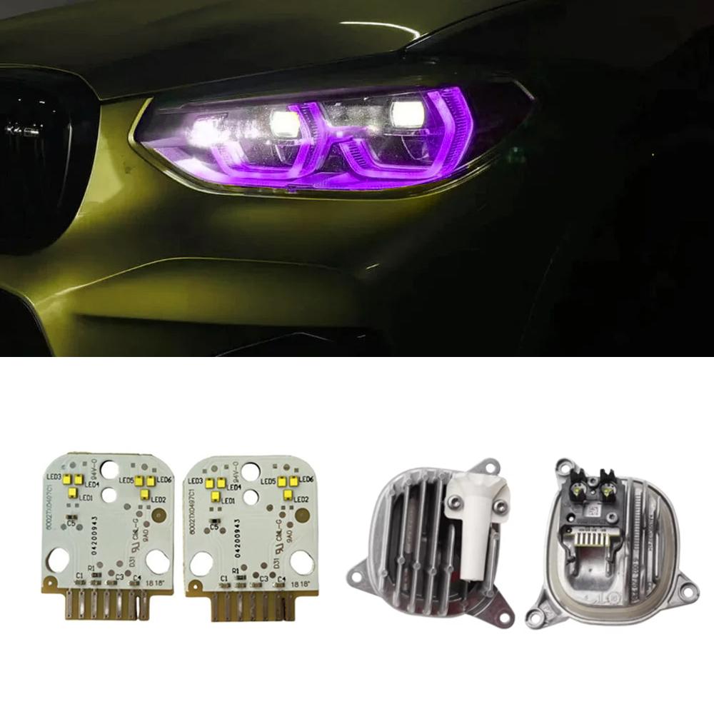 For BMW G01 X3 F97 X3 M G02 X4 F98 X4M 2018-2021 DRL Boards Angel Eye Daytime Running Light Chips 63117466107 63117466108 ysdn68