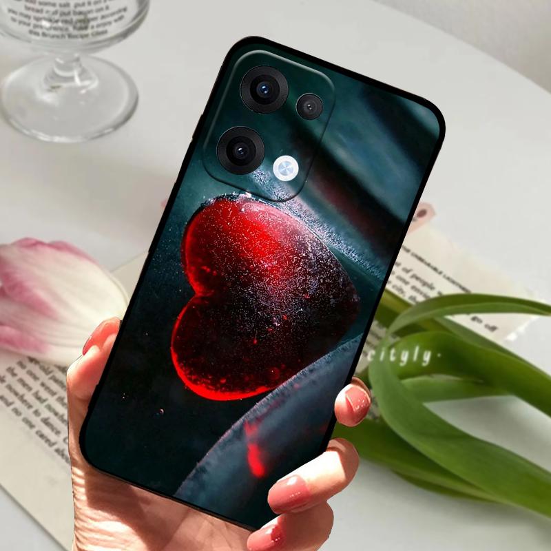 Чехол для Oppo Reno13 Pro Reno 13 12 5G Милое Животное Мягкий Силикон ТПУ Чехол для Телефона Для Oppo Reno12 Pro Защита Fundas Сумка для Телефона