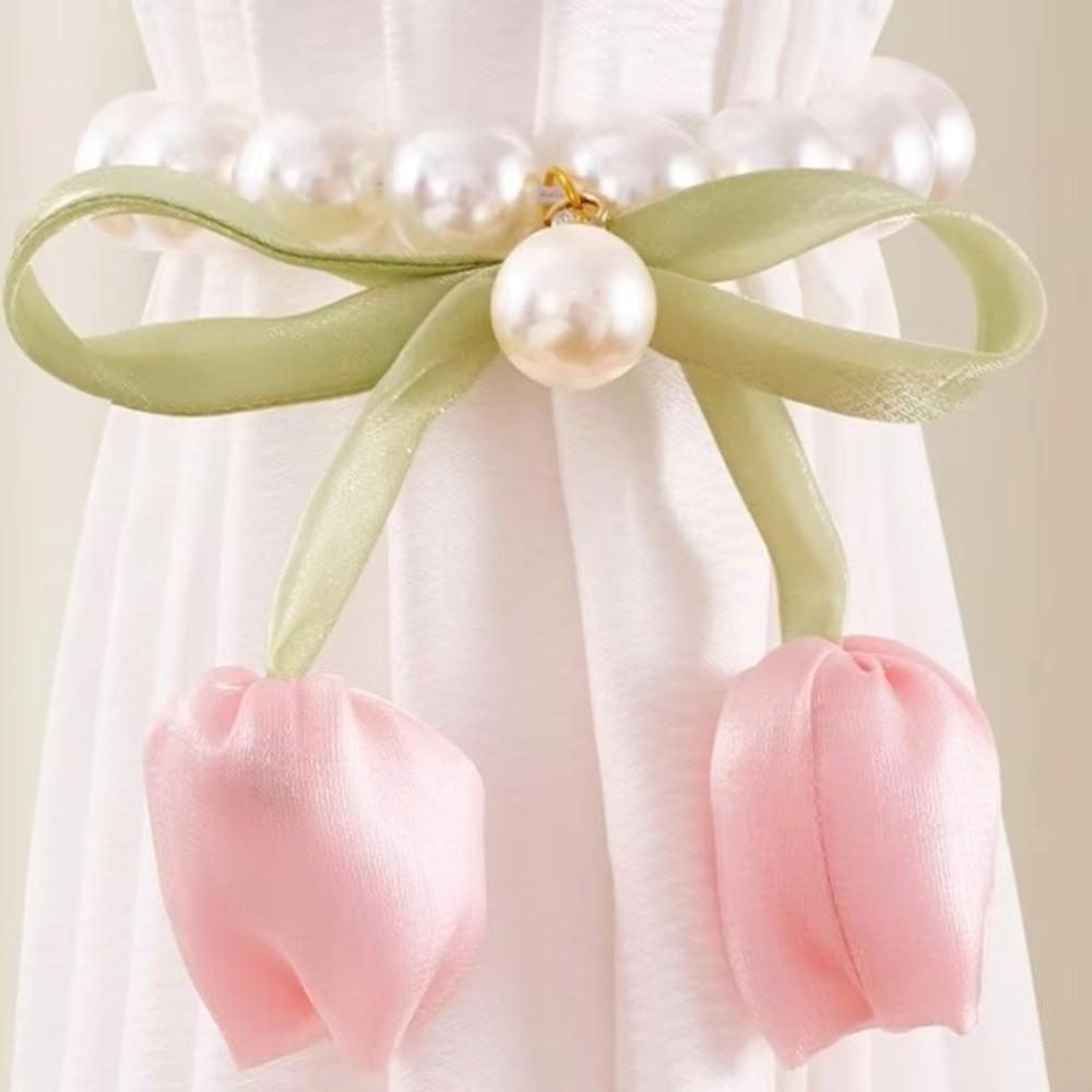 Tulip-Shaped Tulip Curtain Straps Magnetic Curtain Buckle Creative Drapery Holders Home Decor