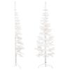 Artificial Half Christmas Tree with Stand Slim White 180 cm