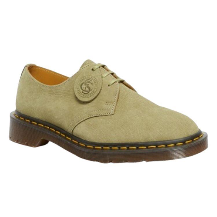Dr. Martens Зеленые оксфордские кроссовки унисекс из нубука 1461 Made In England 27365300