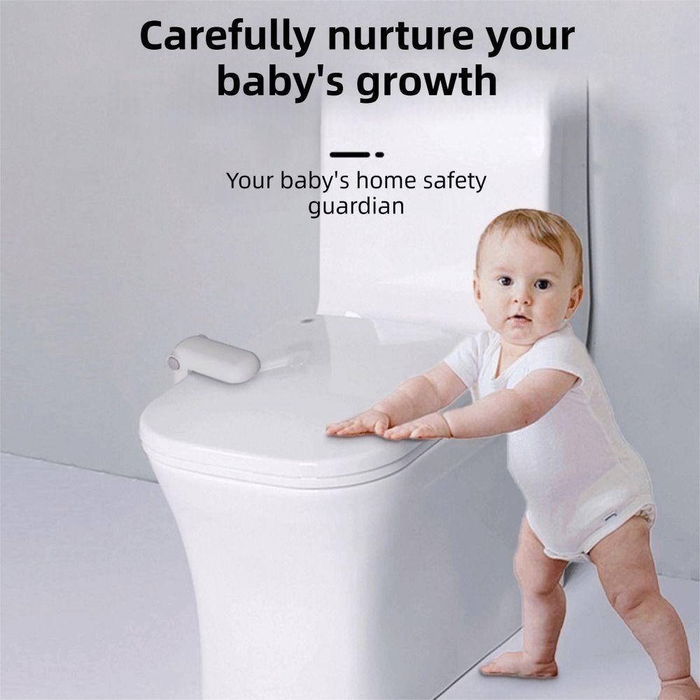 Height Adjustable Toilet Locks Self Adhesive Toilet Seat Locks for Toddler Bathroom Safety