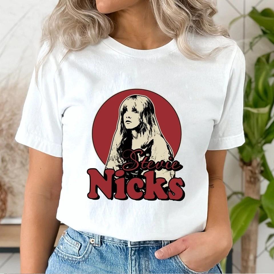 Retro Stevie Nicks Shirts Vintage Stevie Nicks Tour Shirts for 80s Rock Fans Unisex T-Shirt