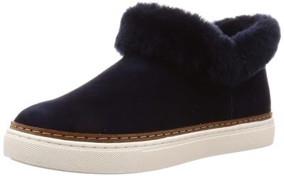 Кроссовки из искусственного меха средней высоты 6249 темно-синие замшевые см E [Macintosh Philosophy] женские 22,5
