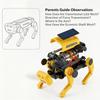 Собака-робот на солнечной и электрической энергии, механическая, STEM, DIY, развивающая игрушка, двойной режим питания