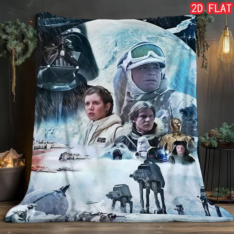 Darth Vader Stormtrooper Printed Fleece Blanket Cozy Warm Blanket for Bed Couch Kids Room Perfect Gift for Sci-Fi Movie Lovers