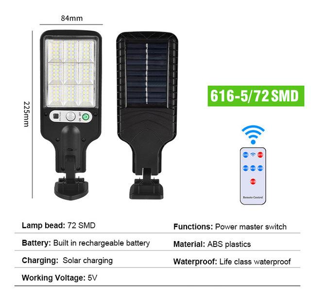 2026 Solar Lamps Outdoor Garden Light Waterproof Human Body Sensor Light Wall Lamp Led Remote Control Home Solar Street Lights