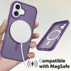 Coque de protection - BOOLING - pour iPhone 16 Plus - Violet foncé - Hybride - Recharge sans fil
