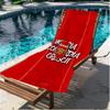football team.C Print Beach Towel, Versatile Lightweight Absorbent Beach Towel for Pool Surf Yoga Bathroom, Perfect Birthday Holiday Gift