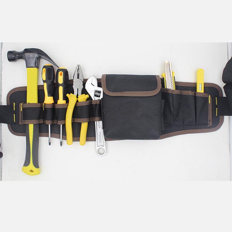 Сумка-органайзер для инструментов из холста, многокарманная поясная сумка, держатель для отверток, набор утилит, сумки для хранения электроинструментов для работы, большая вместимость, портативная