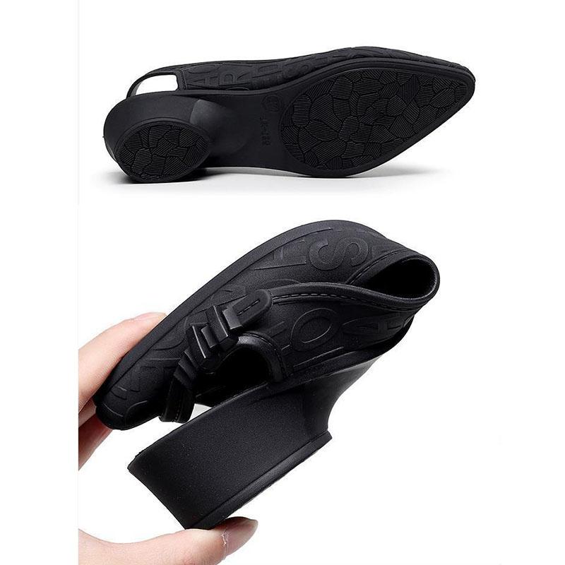 Сандалии, тапочки, женские летние неглубокие сандалии, женская стильная толстая обувь, непромокаемая одинарная обувь, повседневная обувь