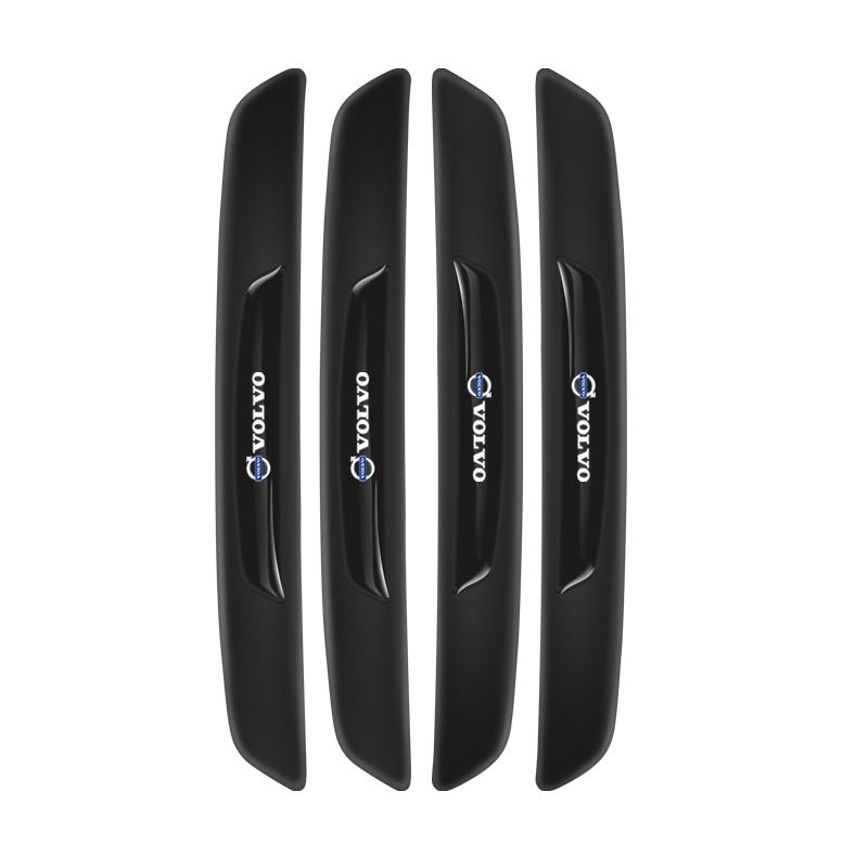 4Pcs Rubber Anti Collision Strip Car Door Rearview Mirror Protector Stickers For Volvo EX30 XC60 XC40 V60 V40 XC90 XC70 V50 S60