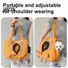 Portable Dog Carrier Pet Tote Bag, Bear Design Carrying Pouch with Head Small Hole, Travel Single Shoulder Bag for Cats Dogs Canvas