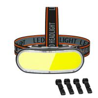 Powerful COB Headlamps Large Floodlight Rechargeable Red and White Light Work Light Outdoor Night Running Fishing Headlight
