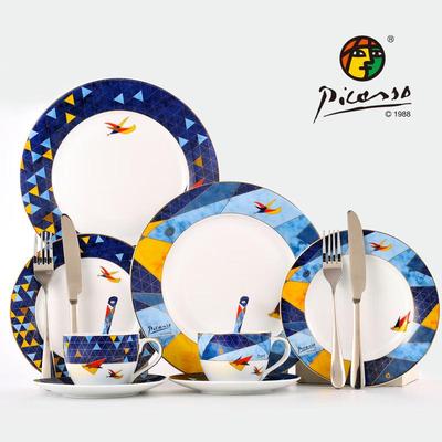 PICASSO Костяной фарфор 'Летающий' Западный обеденный сервиз