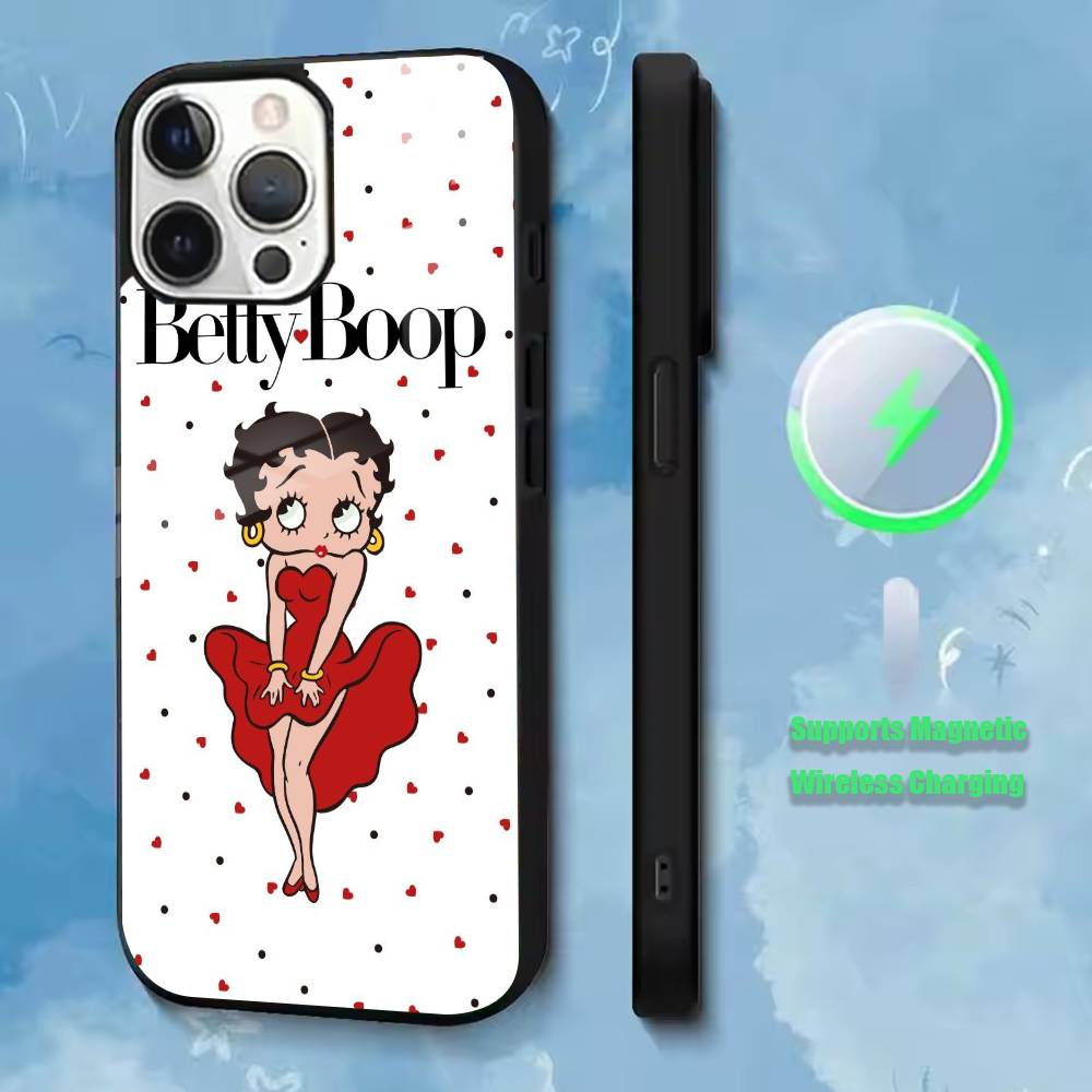Cute-B-Betty Boop  Phone Case For iPhone17,16,15,14,13,12,11 Plus,Pro Allows magnetic wireless charging