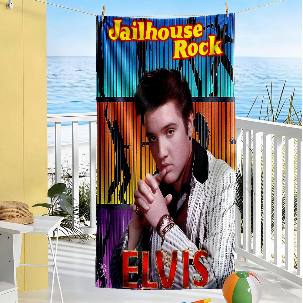 Elvis Presley Beach towel for beach travel Portable Printed beach towel Outdoor Accessory Birthday/Christmas Gift