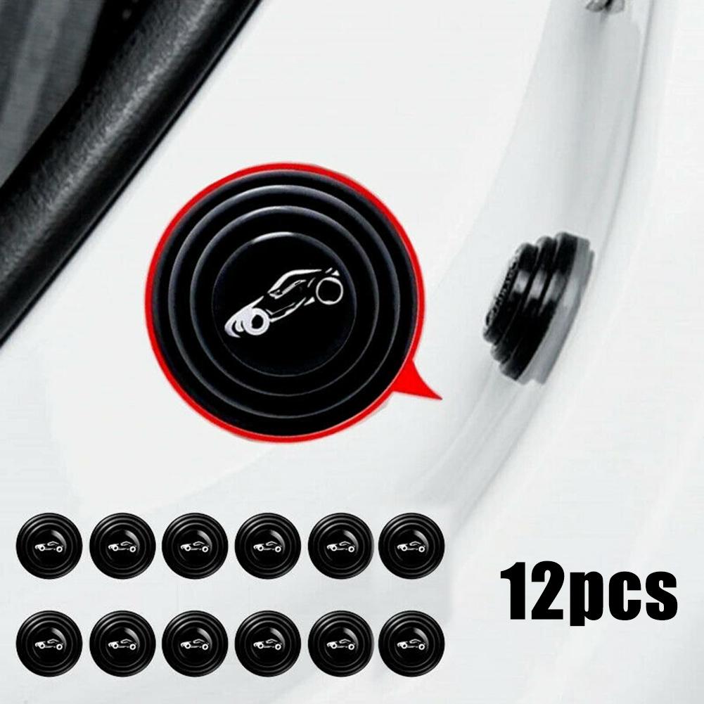 Door Anti-Collision Pad 12 PCS 2.8cm/1.10 Inch Accessories Black