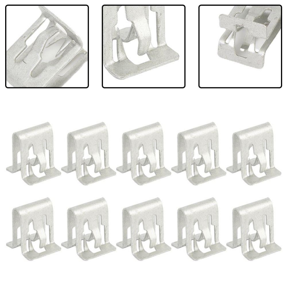 10Pcs/set DVD CD Panel Interior Retainer Clip Trim Plate Auto Fasteners Fixed Buckle Car Dashboard