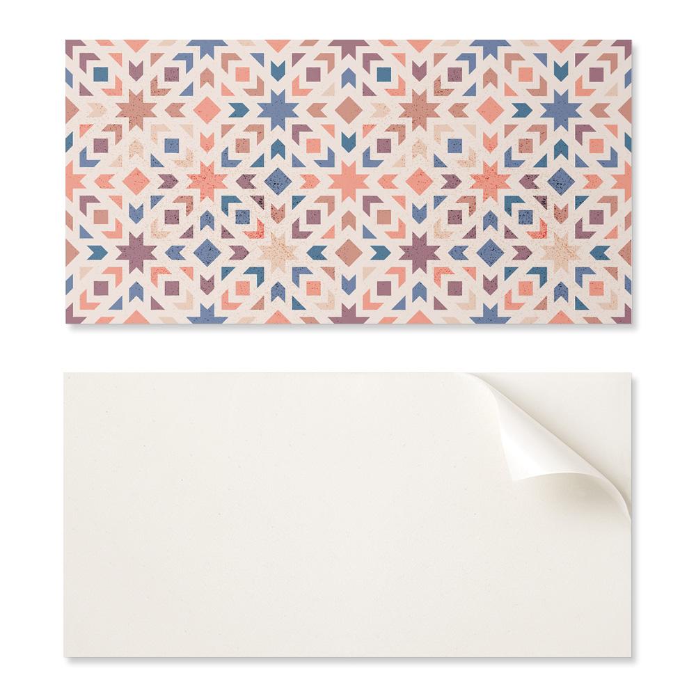 Samoprzylepna Dekoracja Z Grafiką Do Biura Lub Gabinetu Geometryczne Wzory W Harmonii 10X40X20 Cm