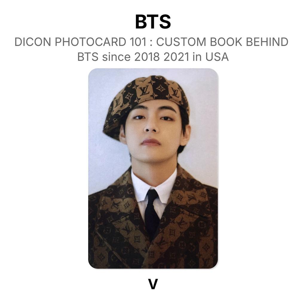 BTS DICON ФОТОКАРТА 101 : КАСТОМНАЯ КНИГА ПОСЛЕ BTS с 2018 по 2021 год в США Официальная фотокарточка