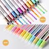 6/12Pcs Double-ended Fluorescent Pen DIY Notes Painting Color Marker Pen New Highlighter Pen Set