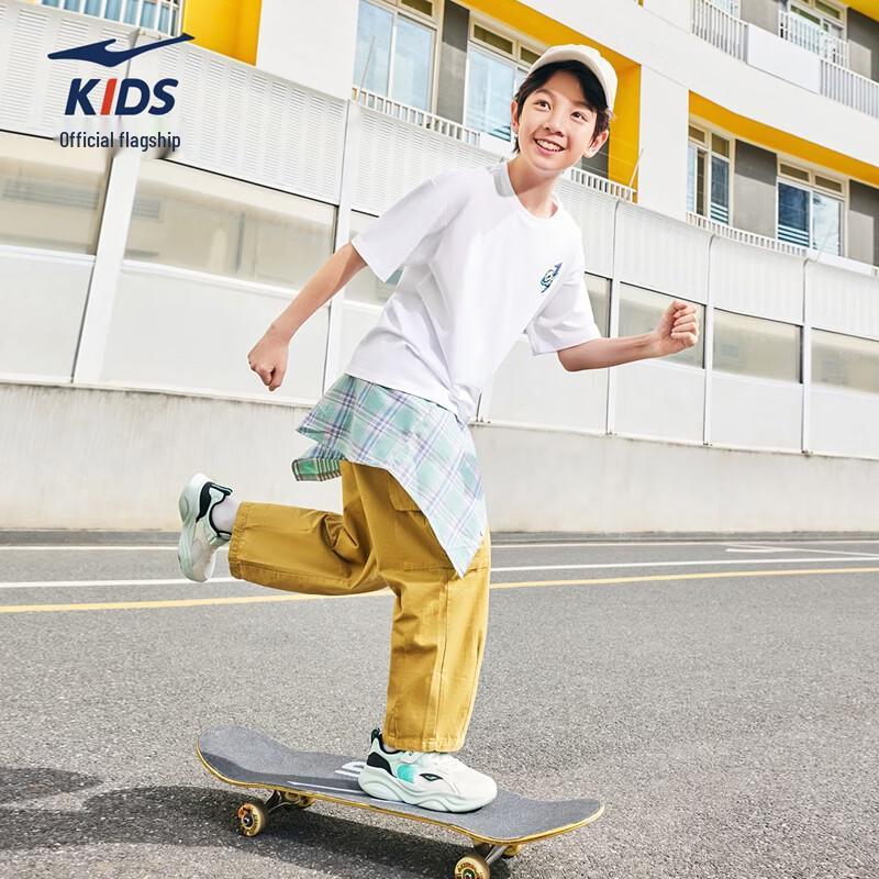 ERKE Boys' Round Neck Short Sleeve T-shirt