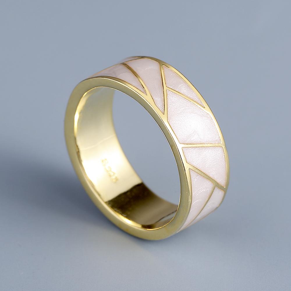 Классическое индивидуальное кольцо для женщин, модное белое капающее клейкое женское ювелирное изделие ручной работы с эмалью, обручальное кольцо, вечерние украшения, подарок на день рождения