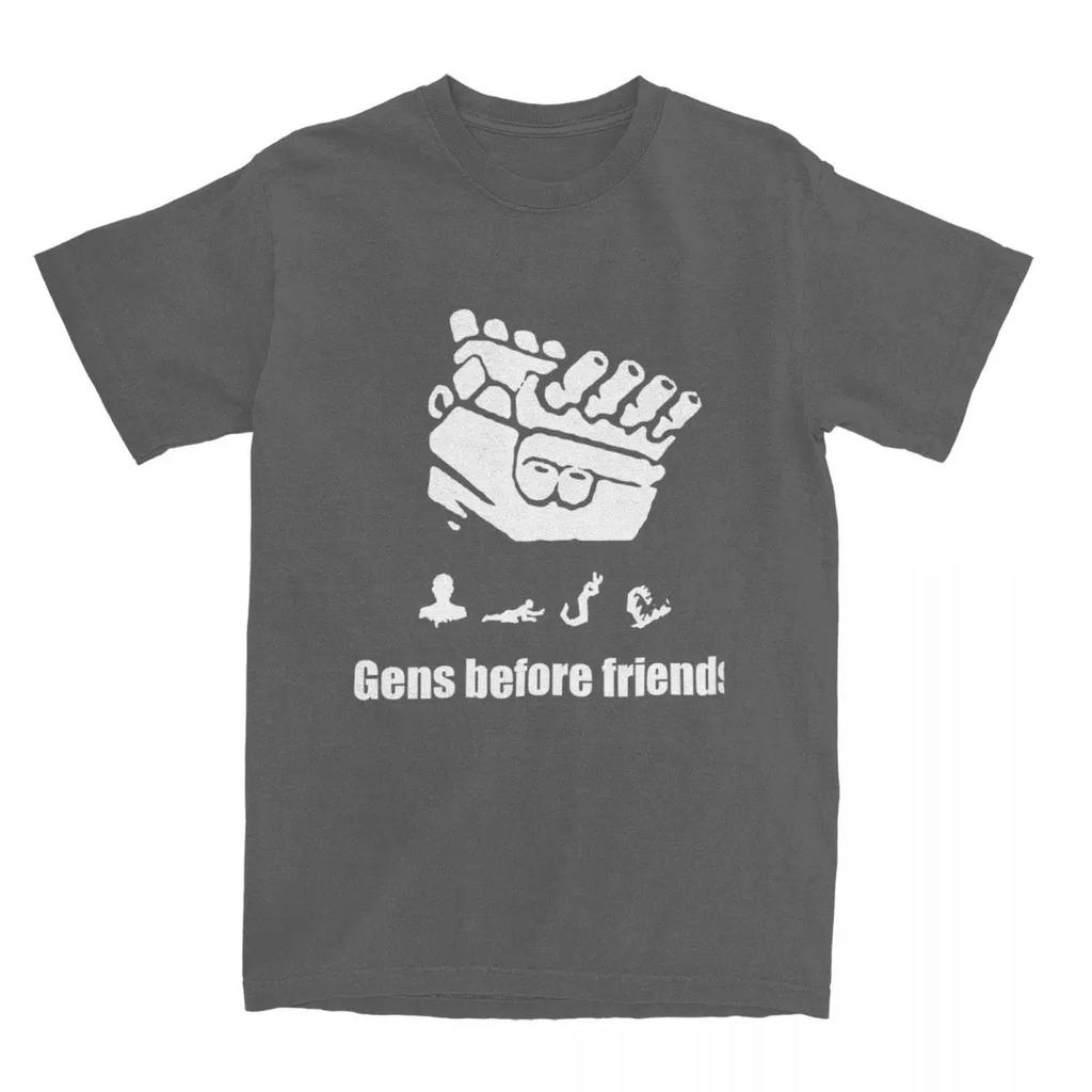 Парная футболка Gens Before Friends Футболки Модная Популярная Игровая Пляжная Футболка Классическая Печатная Хлопковая Одежда Большого Размера