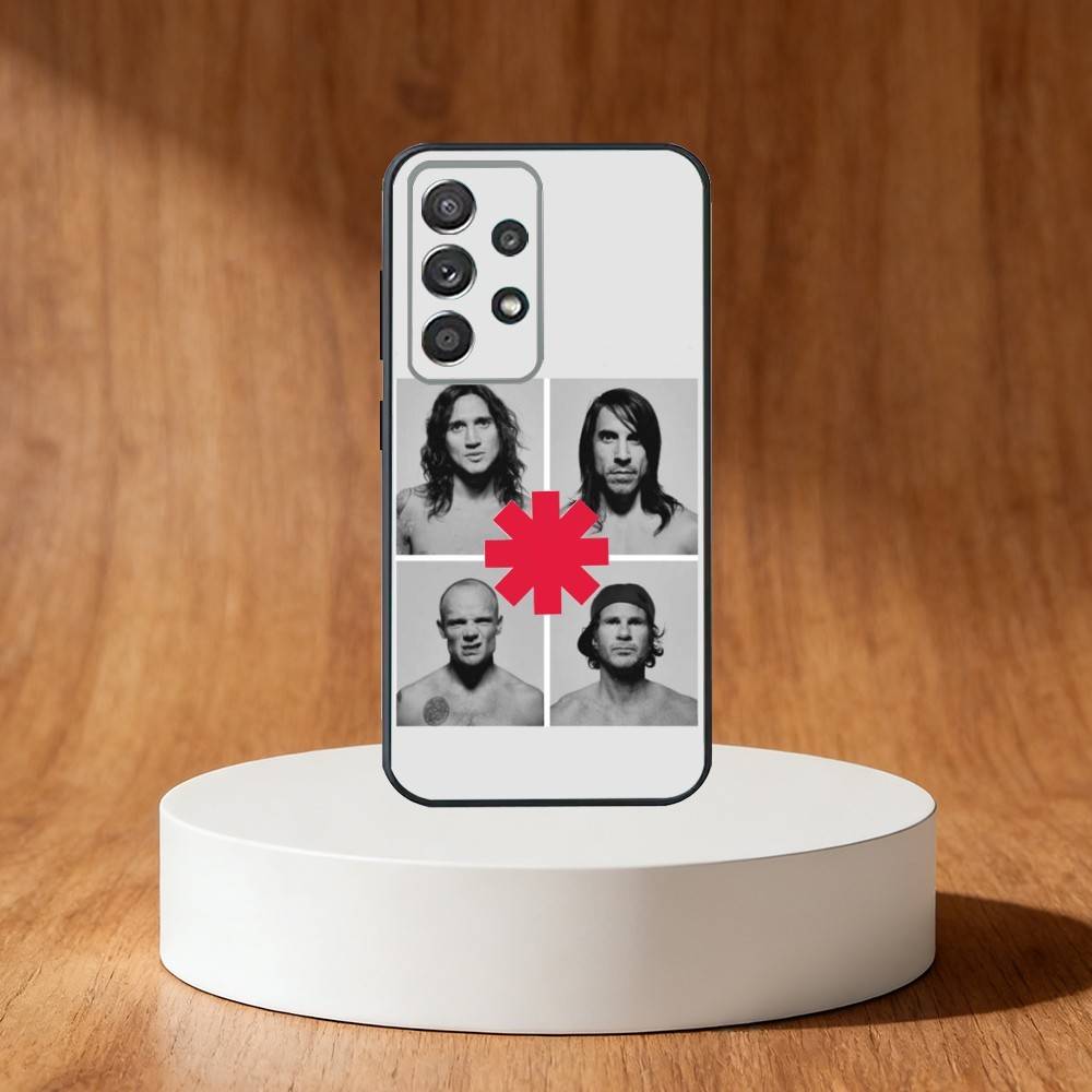 Red Hot C-Chili Peppers Band Phone Case For Samsung S25,S24,S21,S22,S23,S30,Ultra,S20,Plus,Fe,Note,10,9,5G Black Cover
