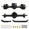 for Axial SCX30 Aluminum Front Rear Axles Set Assembly with Brass Steering Knuckles Steering Link 1/30 RC Crawler Upgrade
