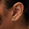 Hollow Out Pearl Earrings Gentle White Stud Earrings Elegant Ear Accessory  Party Wear