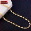 Yadeheng Gold-Plated Meteor Shower Choker Necklace - Women's Fashion 2mm Flat Thin Chain Jewelry