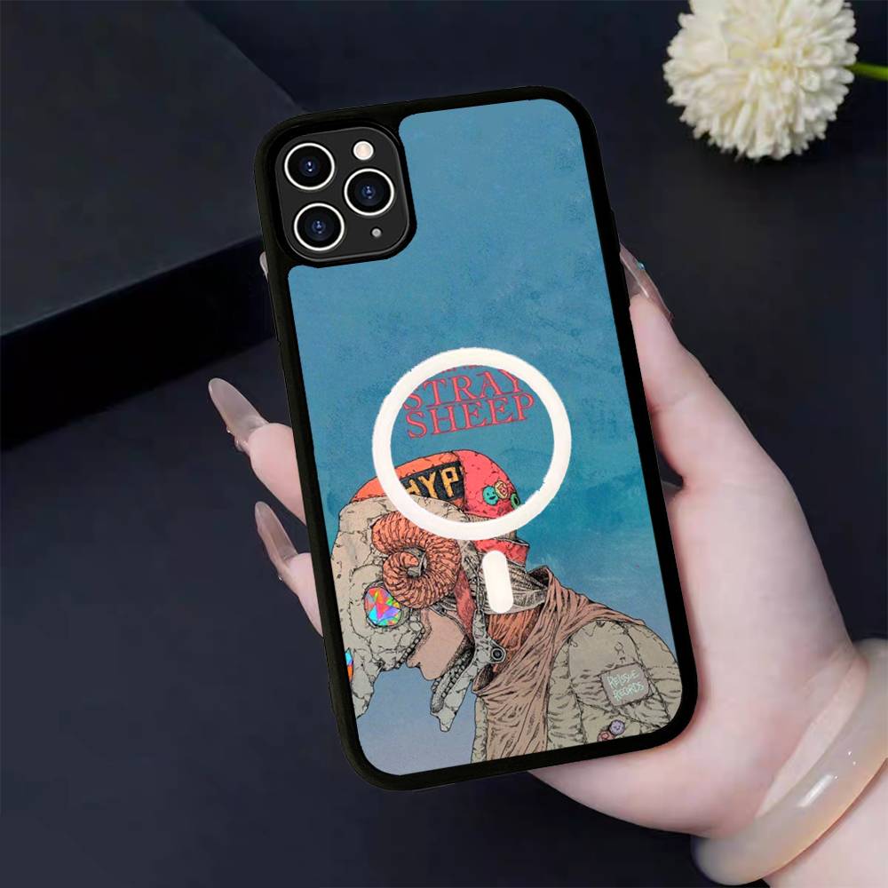 Певец Ёнэдзу Кэнси Для IPhone 17 Air 16 E 15 14 13 12 11 Pro Max Plus ПК Ударопрочный Чехол из ТПУ Для Magsafe Чехол для Телефона