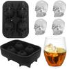 Creative Gun Bullet Skull Shape Ice Cube Maker DIY Ice Cube Tray Chocolate Mold Home Bar Party Cool Whiskey Wine Ice Cream Tool ARI