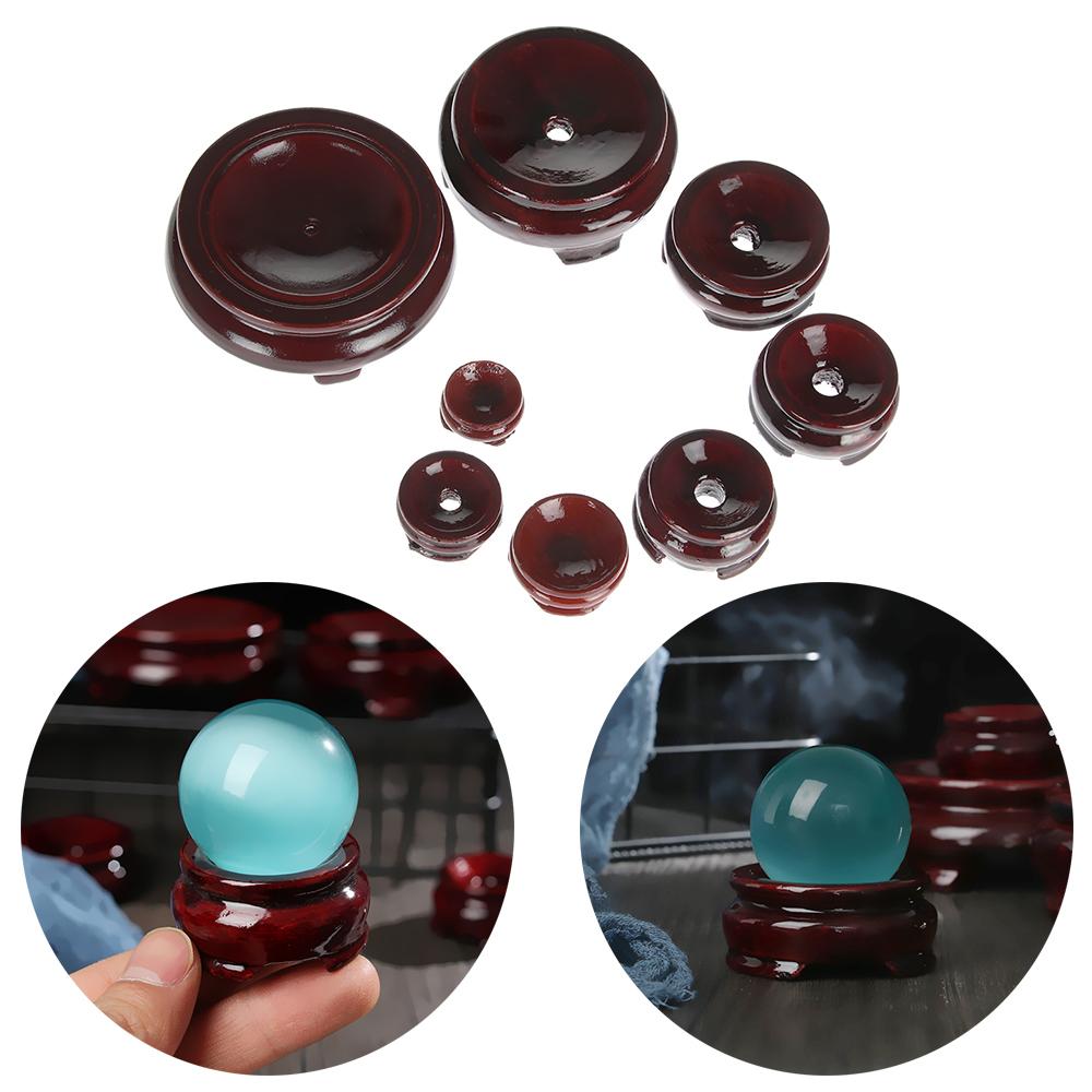 Фиксированное Сиденье Домашнее Украшение Деревянная Подставка Миниатюрная Подставка для Дисплея Основа для Хрустального Шара Пьедестал для Статуи