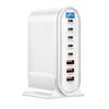 600 Вт 8-портовая станция быстрой зарядки 5 Type-C + 3 USB Настольный адаптер-база для зарядки планшетов, телефонов, ноутбуков