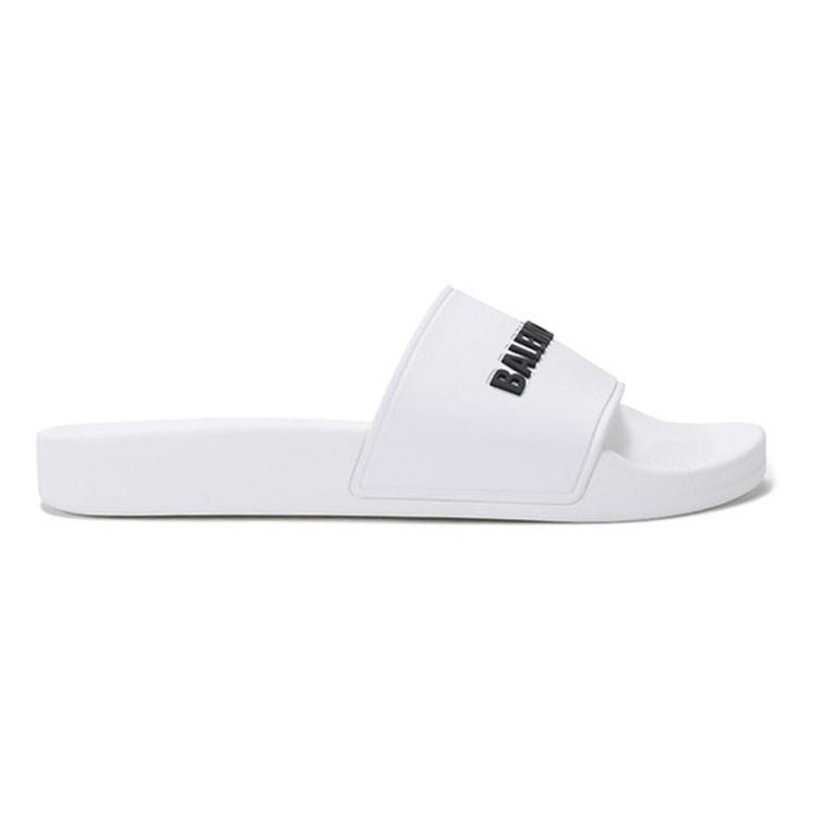 (WMNS) Balenciaga Pool Slides 'White Black' Women's 565547W1S839034