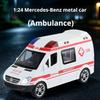 1:Масштаб 1:24 Симуляция 120 Скорая Помощь Машина Экстренной Помощи Полицейская Машина Врач Спасатель Металлическая Модель Машины Игрушка MPV Детская Игрушечная Машина С Оттягивающимся Механизмом