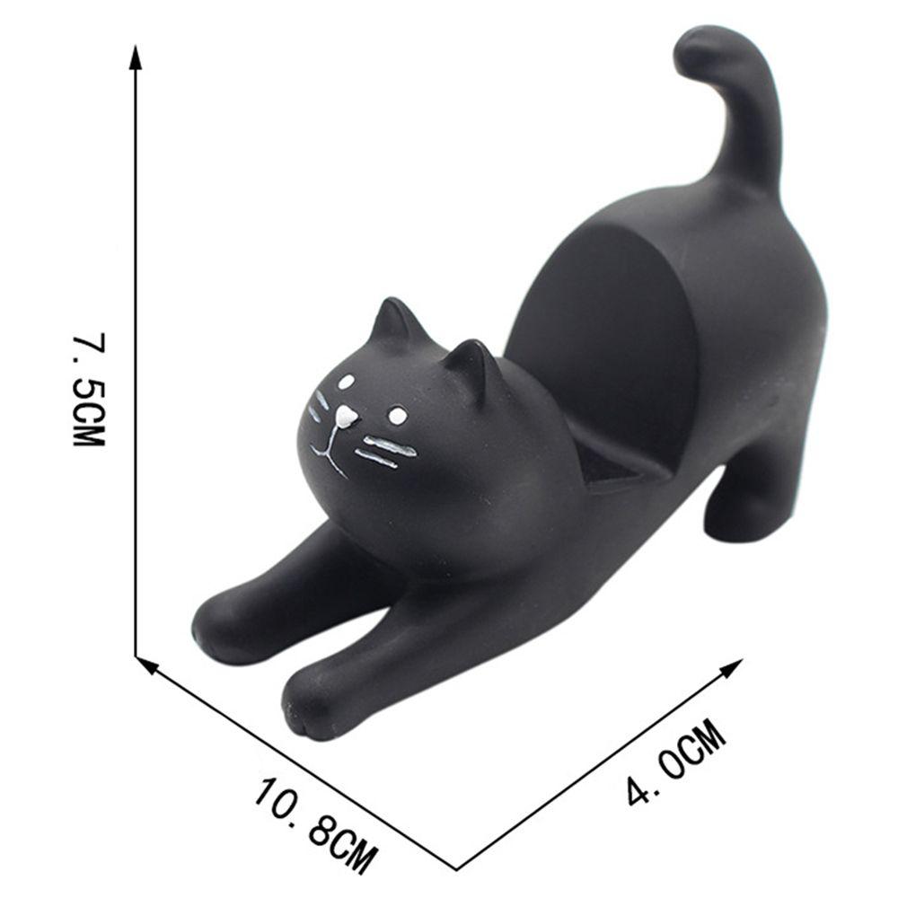 Desktop Stand Mobile Phone Lazy Bracket Lazy Cat Mini Phone Holder Resin Phone Bracket Cat Shape