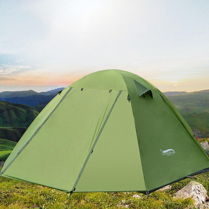 OEING Double Layer Aluminum Pole Camping Tent