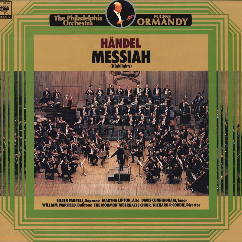 Виниловая пластинка EUGENE ORMANDY PHILADELPHIA ORCHEST Handel Messiah Highlights 13AC285 CBS SONY 1977 Япония Классика Б/у