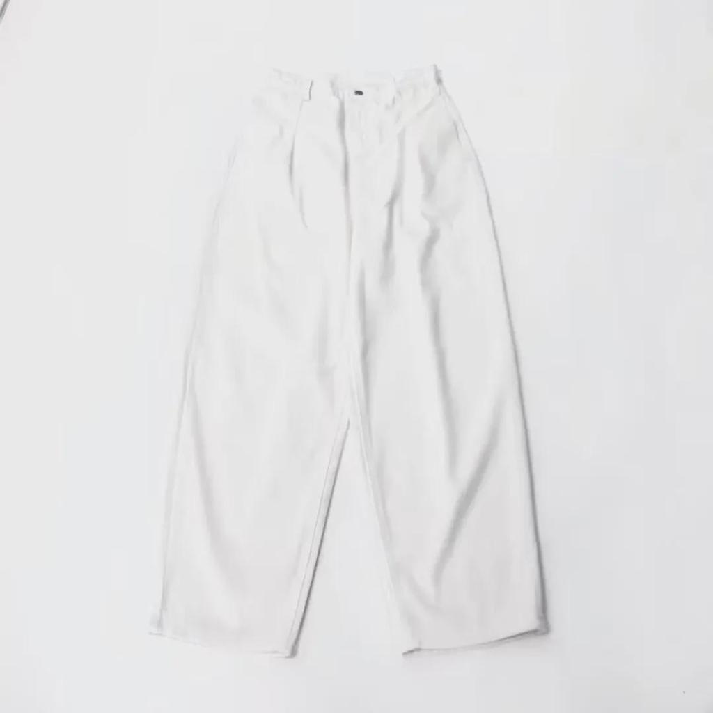 Мужские летние белые джинсы свободного кроя прямого кроя 2024 года — модный корейский стиль, брюки-папа длиной до пола.