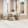 VidaXL 13-piece Garden Sofa Set Beige Polyrattan, Garden and Terrace, Modern Outdoor Furniture 3362061