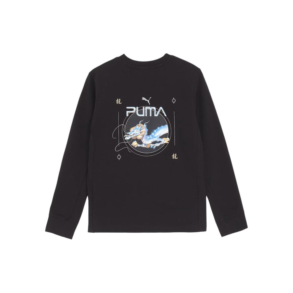 Puma Футболка с круглым вырезом и длинным рукавом с принтом дракона X Kōyama Moto Collaboration SS24, цвет черный 626535-01
