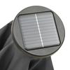Anthracite LED Illuminated Sun Umbrella 200 x 211 cm Aluminum Frame