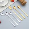 Tea Coffee Soup Spoon For Eating Mixing Stirring Long Handle Teaspoon Spoon Cocktail Ice Cream Honey Spoons Kitchen Cutlery