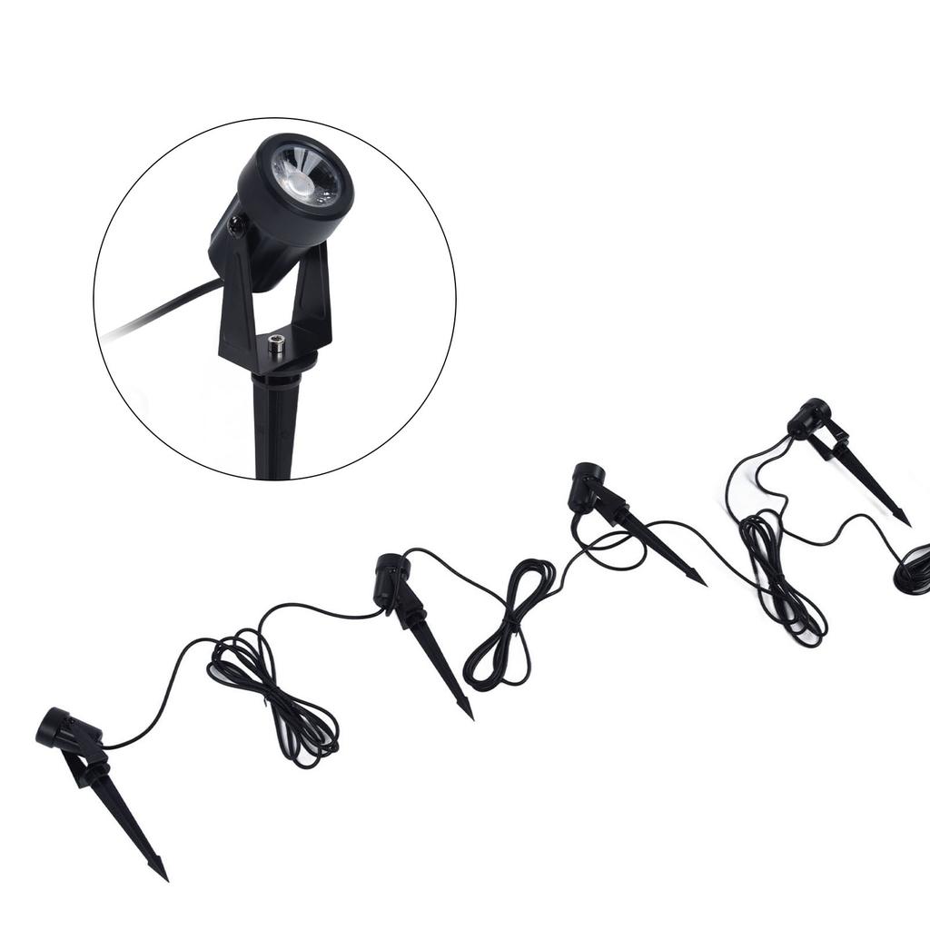 4 in 1 LED Lawn Light 14m Waterproof Spotlight for Gardening Yard House Tree 100?240VEU Plug